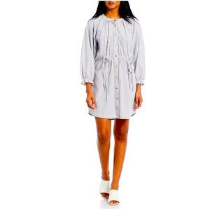 C&V Chelsea & Violet oversized  Puff Sleeve Button Front Shirt Dress XL cotton